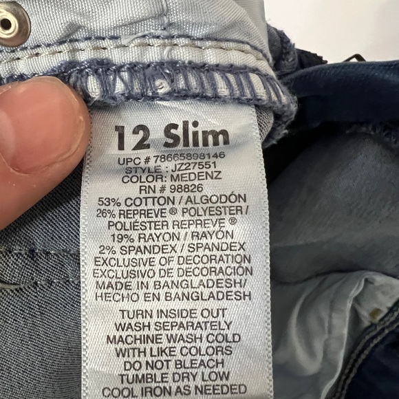 Jordache Kids Girls Denim Skinny Jeans Blue Size 12 Slim - Picture 5 of 12